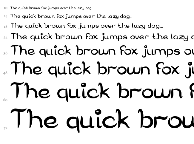 Delicious Choice font waterfall